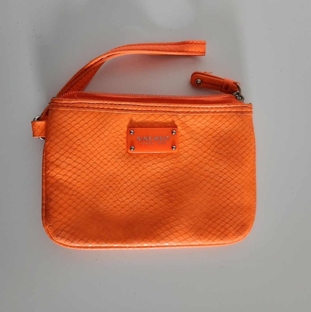 NINE WEST Clutch wallet orange neon